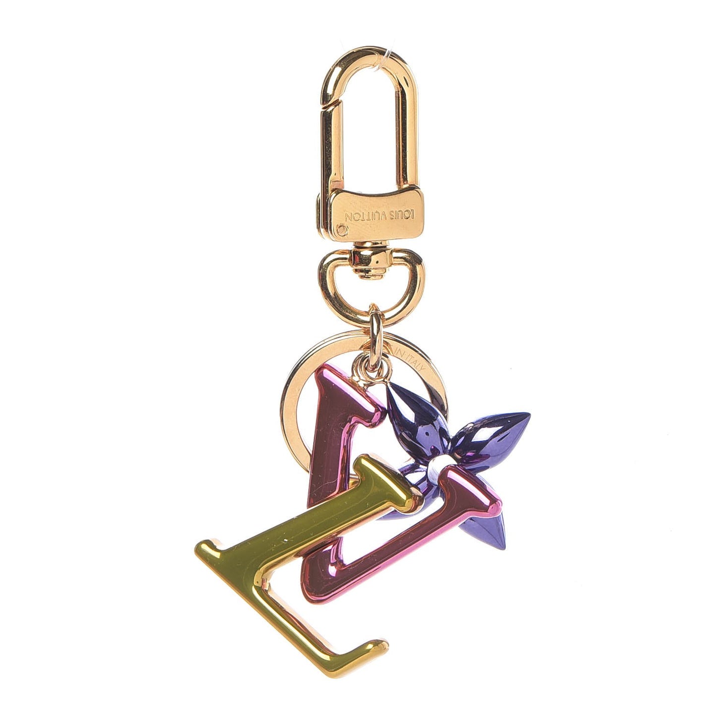 New Wave Bag Charm Key Holder Multicolor