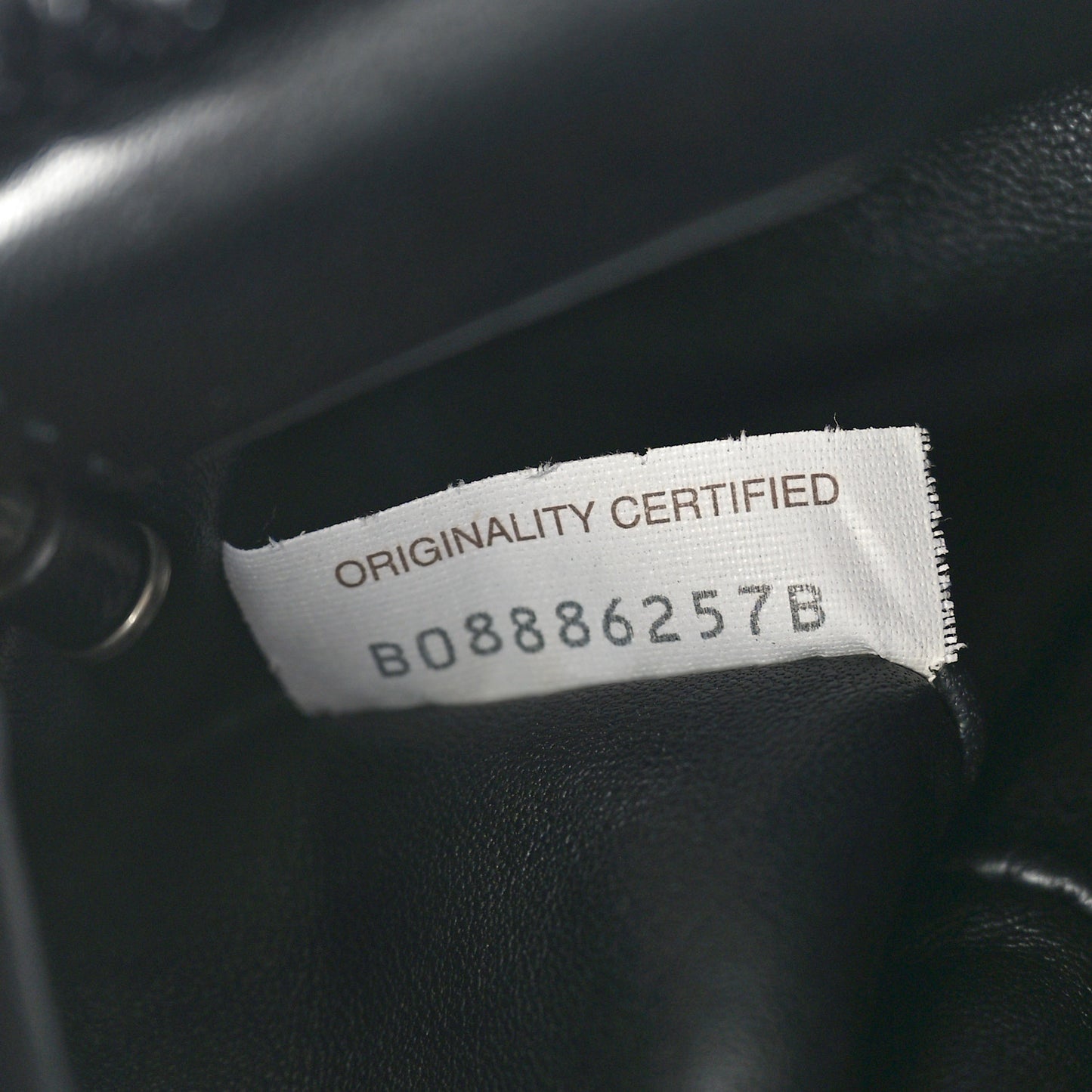 Nappa Zebra Print The Pouch Chain White Black