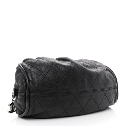 Chanel Deerskin Stitched Bowler Black 3 of 10