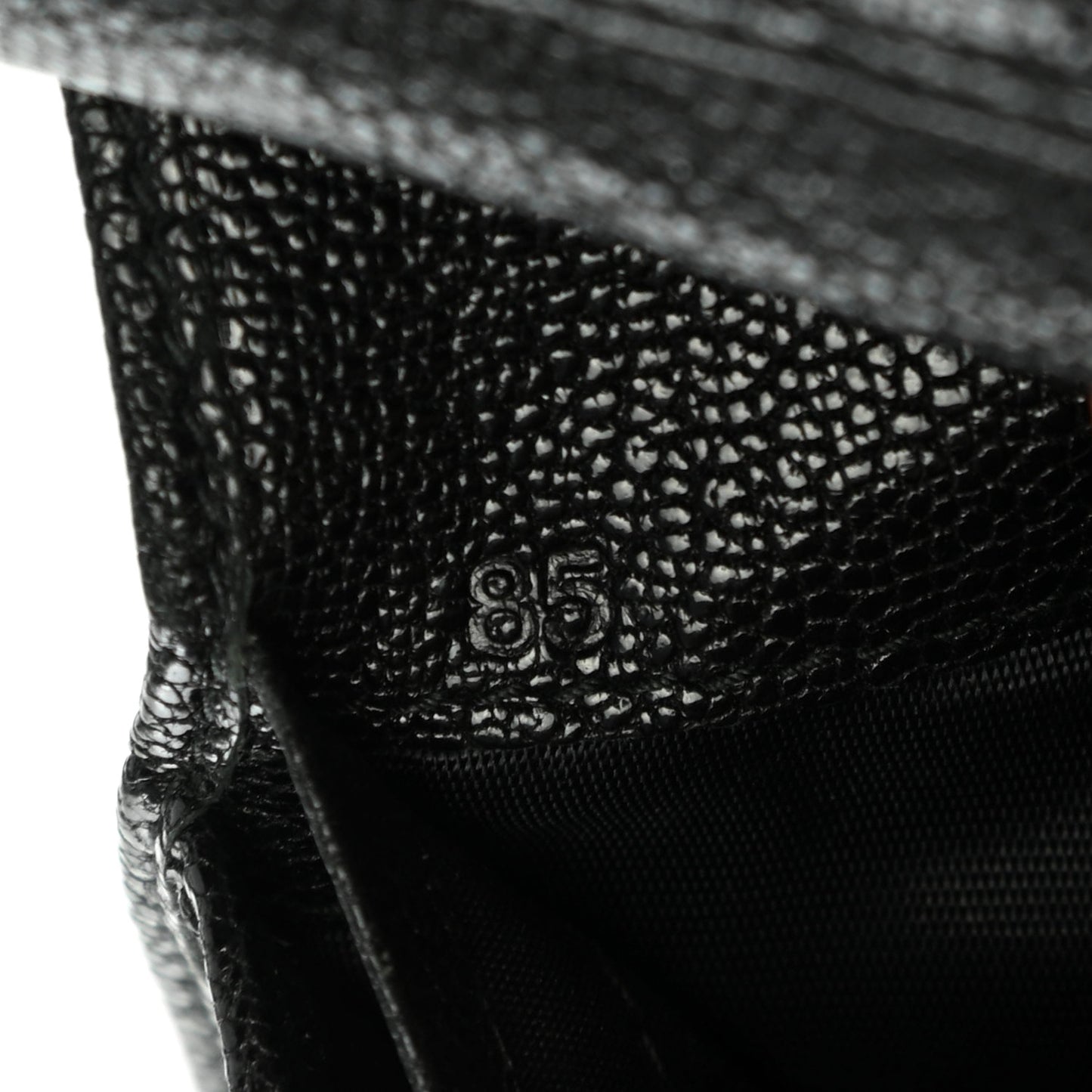 Goatskin Madras Bi-Color Bi-Fold Wallet Rosa Black