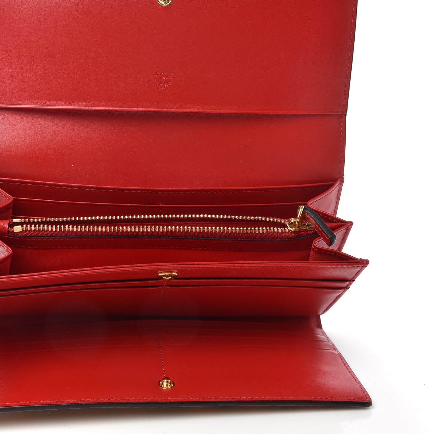 Visetos Continental Flap Wallet Cognac Red