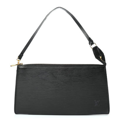 Louis Vuitton Epi Pochette Accessories 24 Black 1 of 4