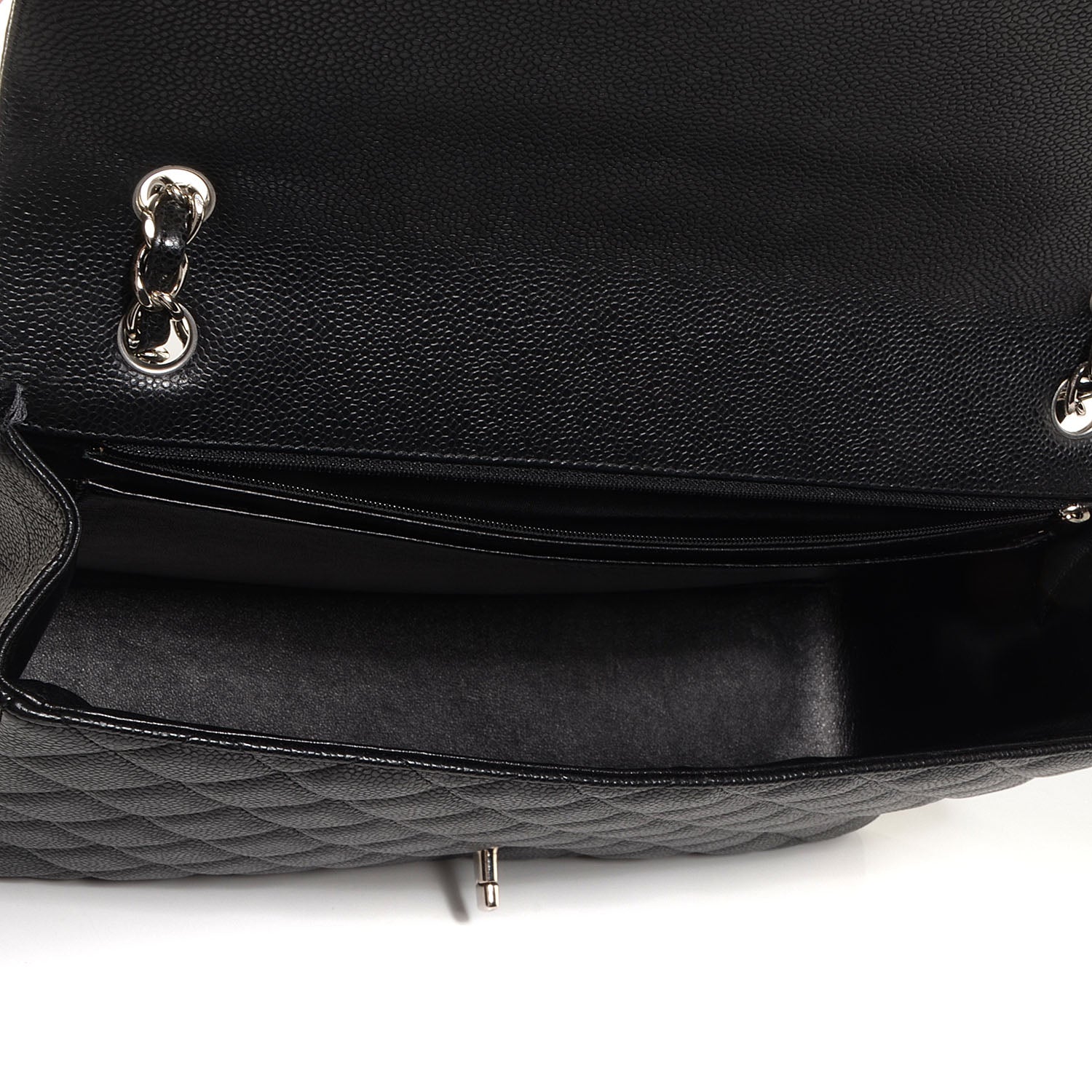 Chanel Caviar Maxi Single Flap Black 6 of 10