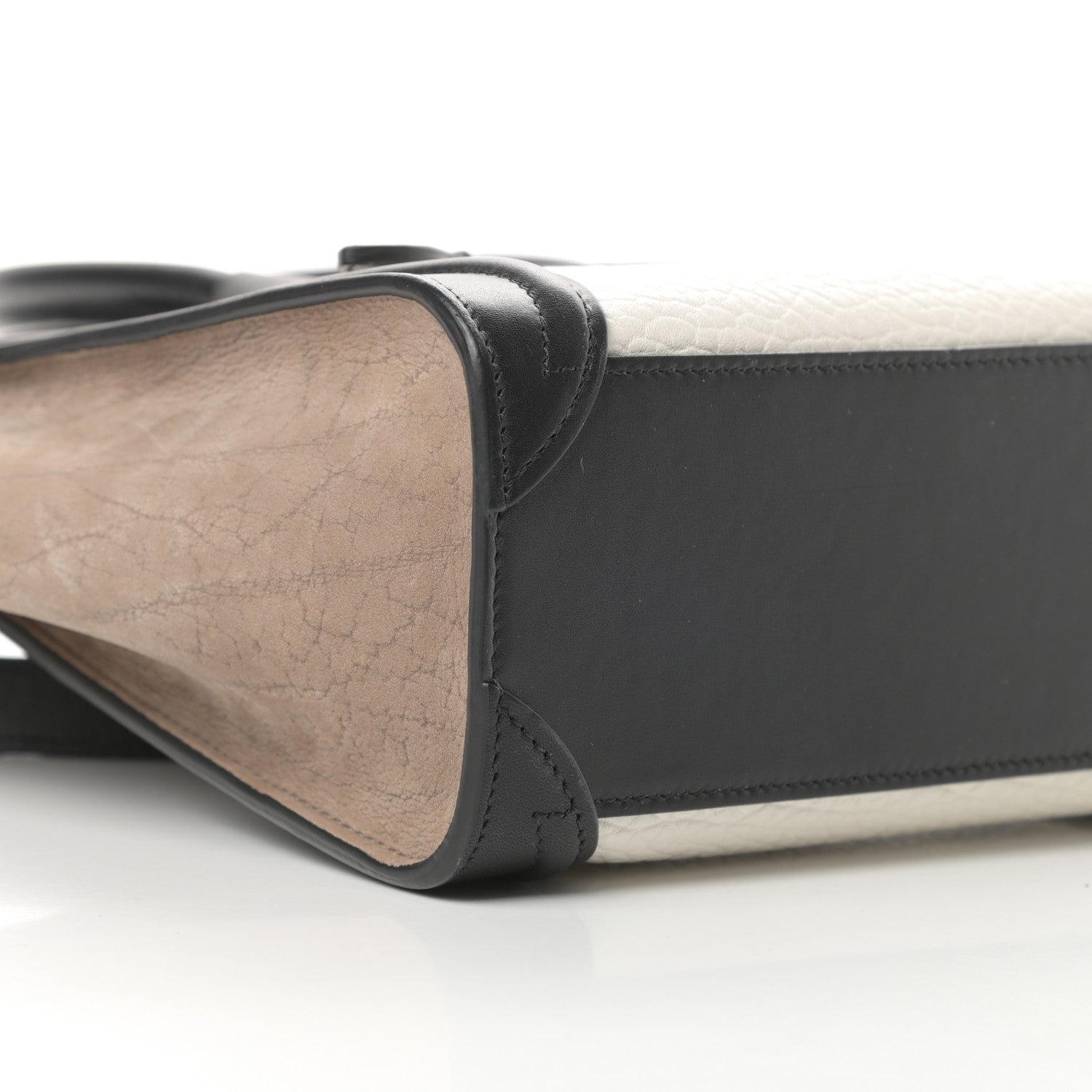 Celine Bullhide Calfskin Nano Tri-Color Luggage White 9 of 13