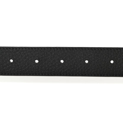 Louis Vuitton Taurillon Calfskin 30mm LV Initiales Reversible Belt 90 36 Black 3 of 5