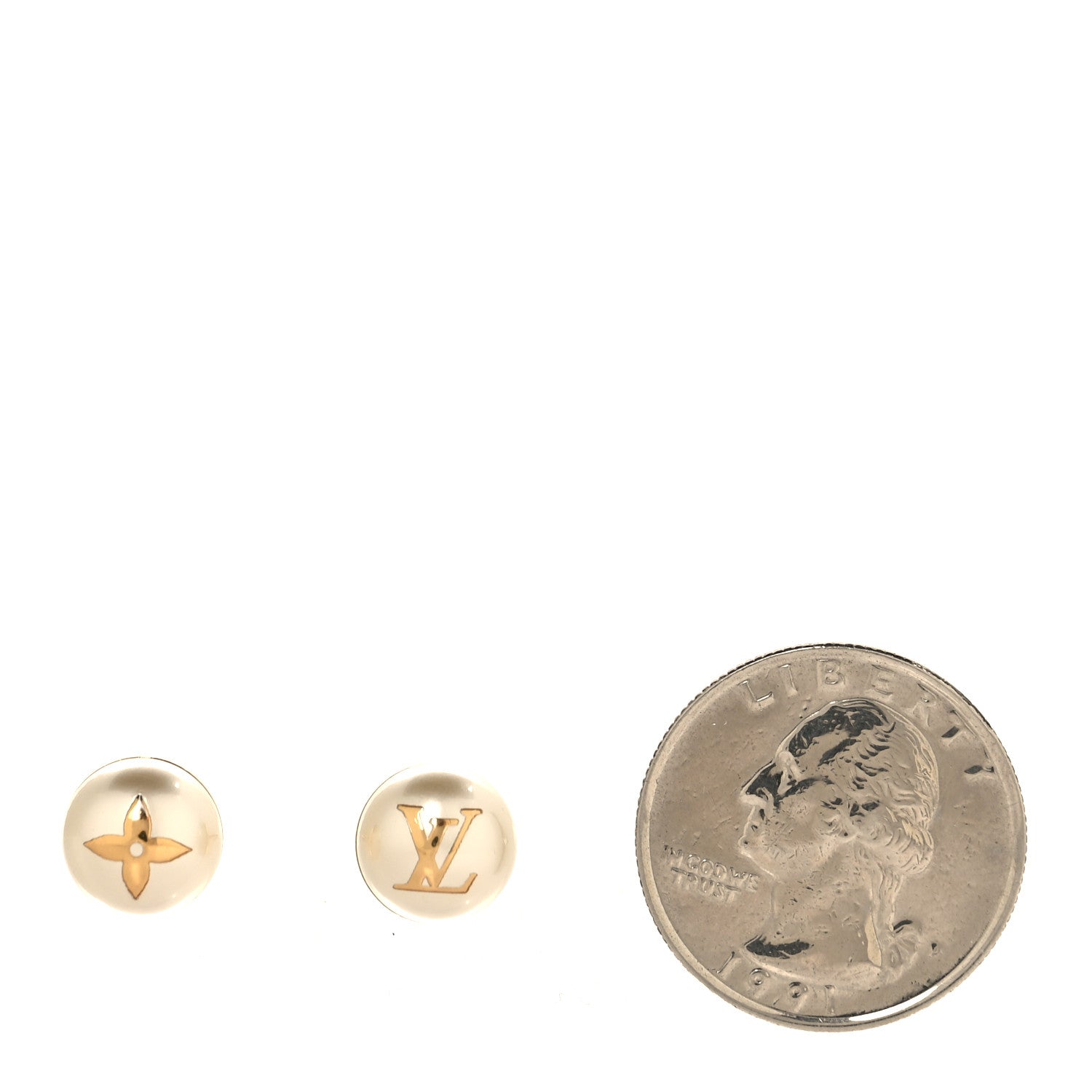 Louis Vuitton Pearl My Mix Earrings Gold 2 of 5