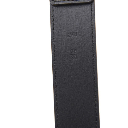 Louis Vuitton Calfskin 35mm Pont Neuf Belt 75 30 Black 3 of 6