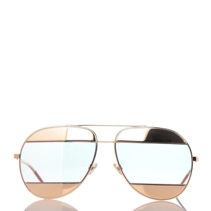 Christian Dior Split 1 Aviator Sunglasses Rose Gold 2 of 8