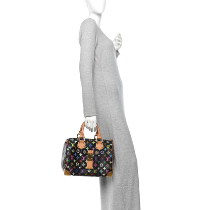 Louis Vuitton Monogram Multicolor Speedy 30 Black 2 of 9