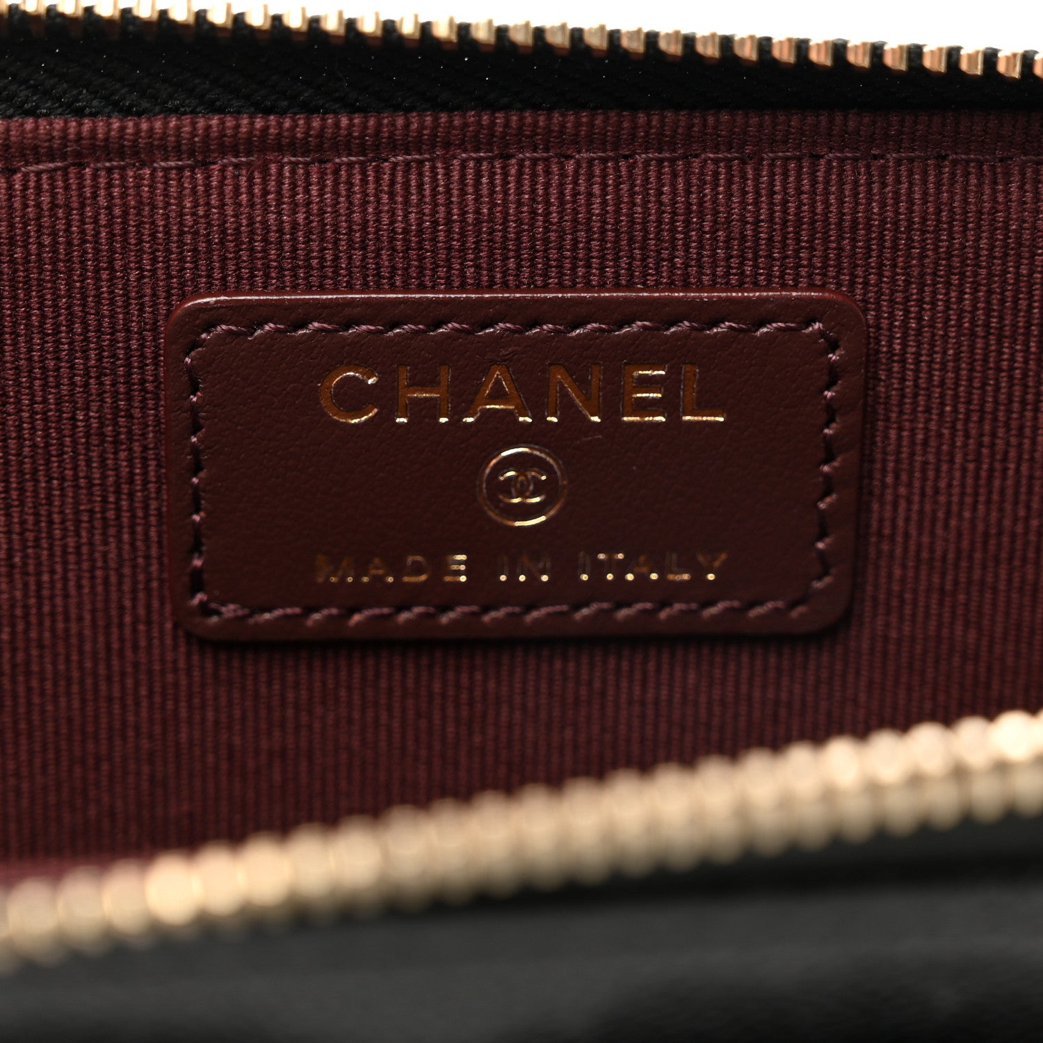 Chanel Caviar Quilted CC Zip Around Card Holder Black 6 of 9