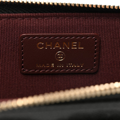 Chanel Caviar Quilted CC Zip Around Card Holder Black 6 of 9