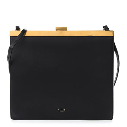 Celine Smooth Calfskin Mini Clasp Bag Black 1 of 8