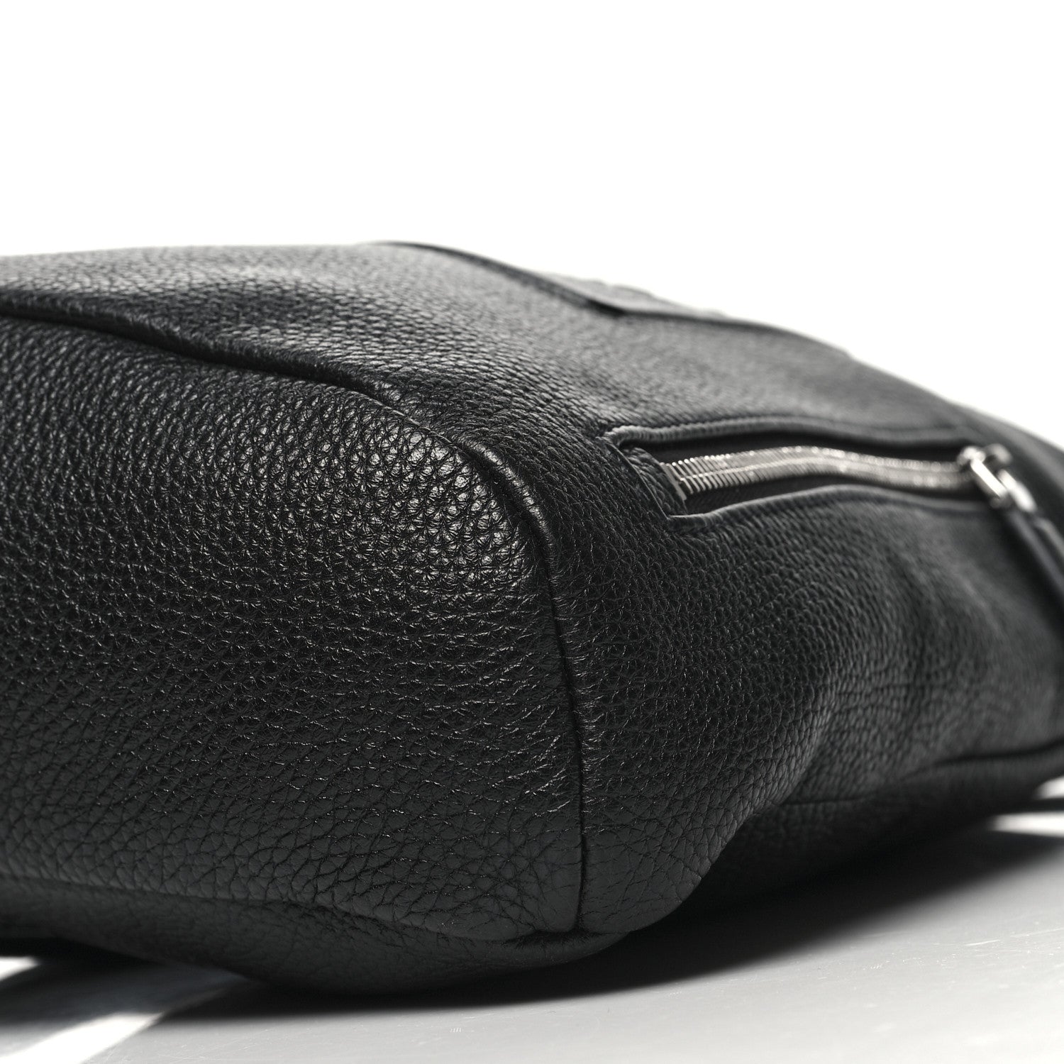 Prada Vitello Daino Logo Embossed Cross Sling Backpack Black 9 of 9