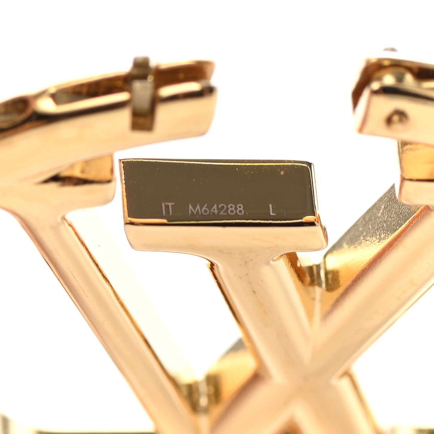 Metal Louise Hoop Earrings Gold