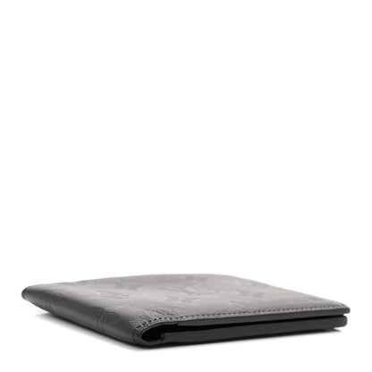 Louis Vuitton Calfskin Monogram Shadow Multiple Wallet Black 4 of 7