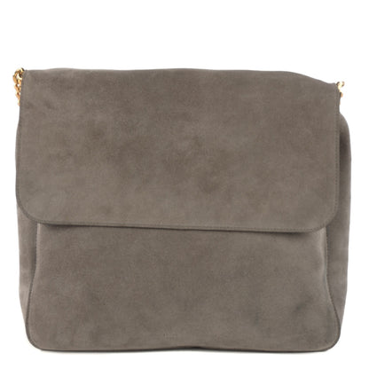 Celine Suede Gourmette Shoulder Bag Grey 1 of 7