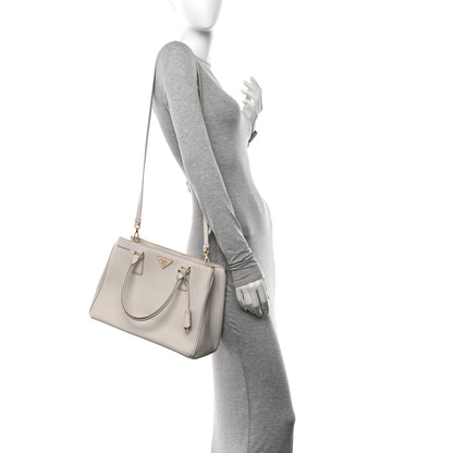 Prada Saffiano Medium Galleria Double Zip Tote Talco 2 of 15
