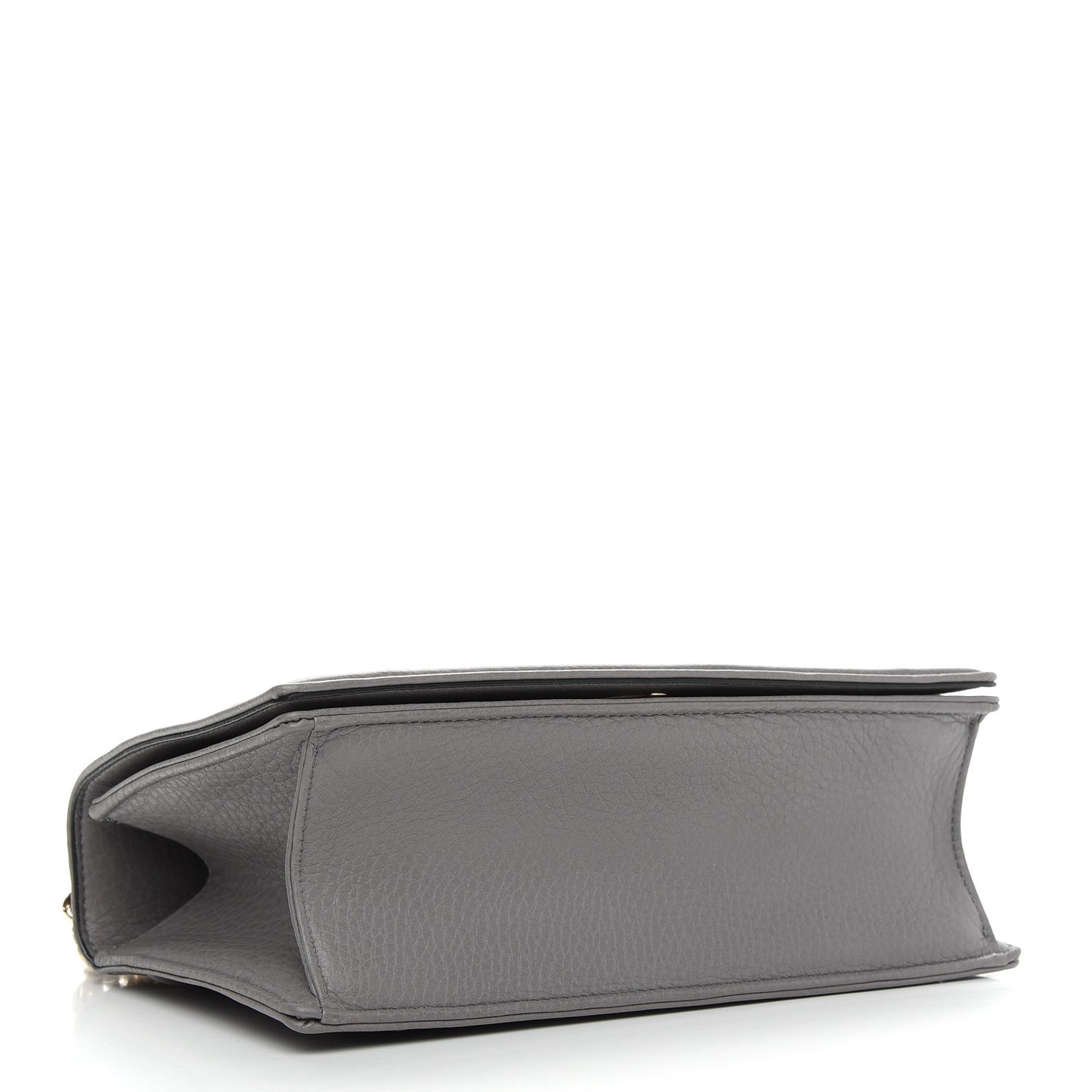 Grained Calfskin Medium Diorama Flap Bag Gris