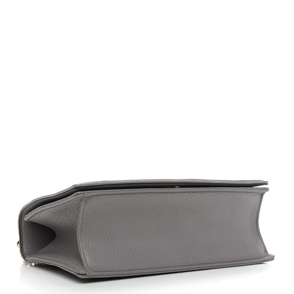 Christian Dior Grained Calfskin Medium Diorama Flap Bag Gris 4 of 9