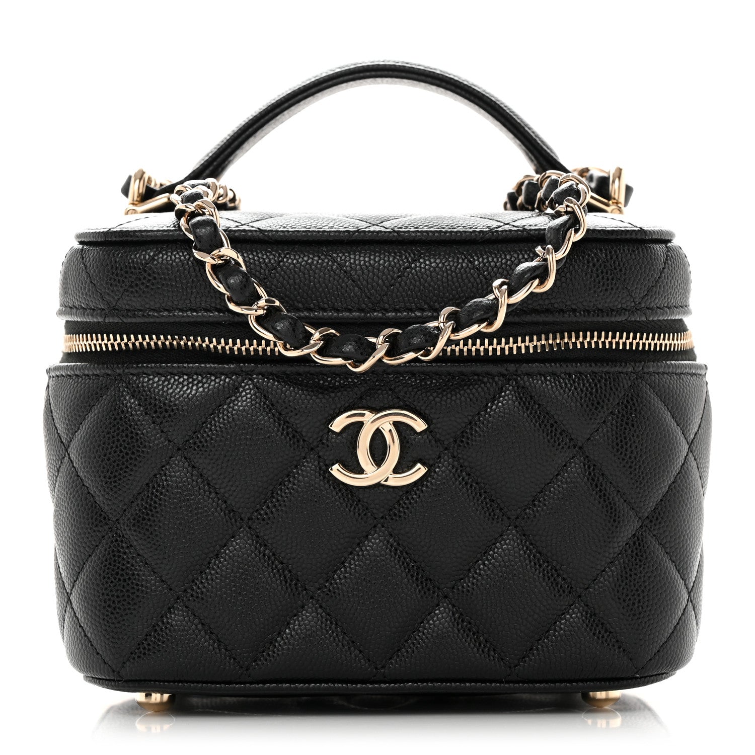 Chanel Caviar Quilted Small CC Vanity Case Black 1 of 10