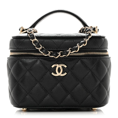 Chanel Caviar Quilted Small CC Vanity Case Black 1 of 10