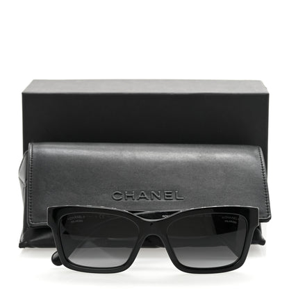 Chanel Acetate Polarized Square Sunglasses 5417 Black 7 of 7