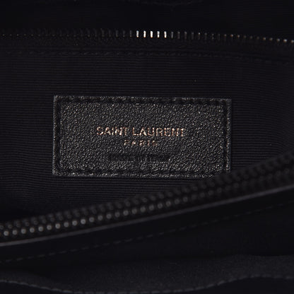 Saint Laurent Calfskin Y Quilted Monogram Medium Loulou Chain Satchel Black 7 of 15