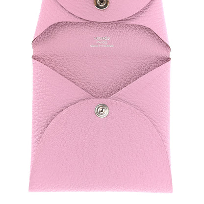 Hermes Chevre Mysore Bastia Coin Purse Mauve Sylvestre 5 of 7
