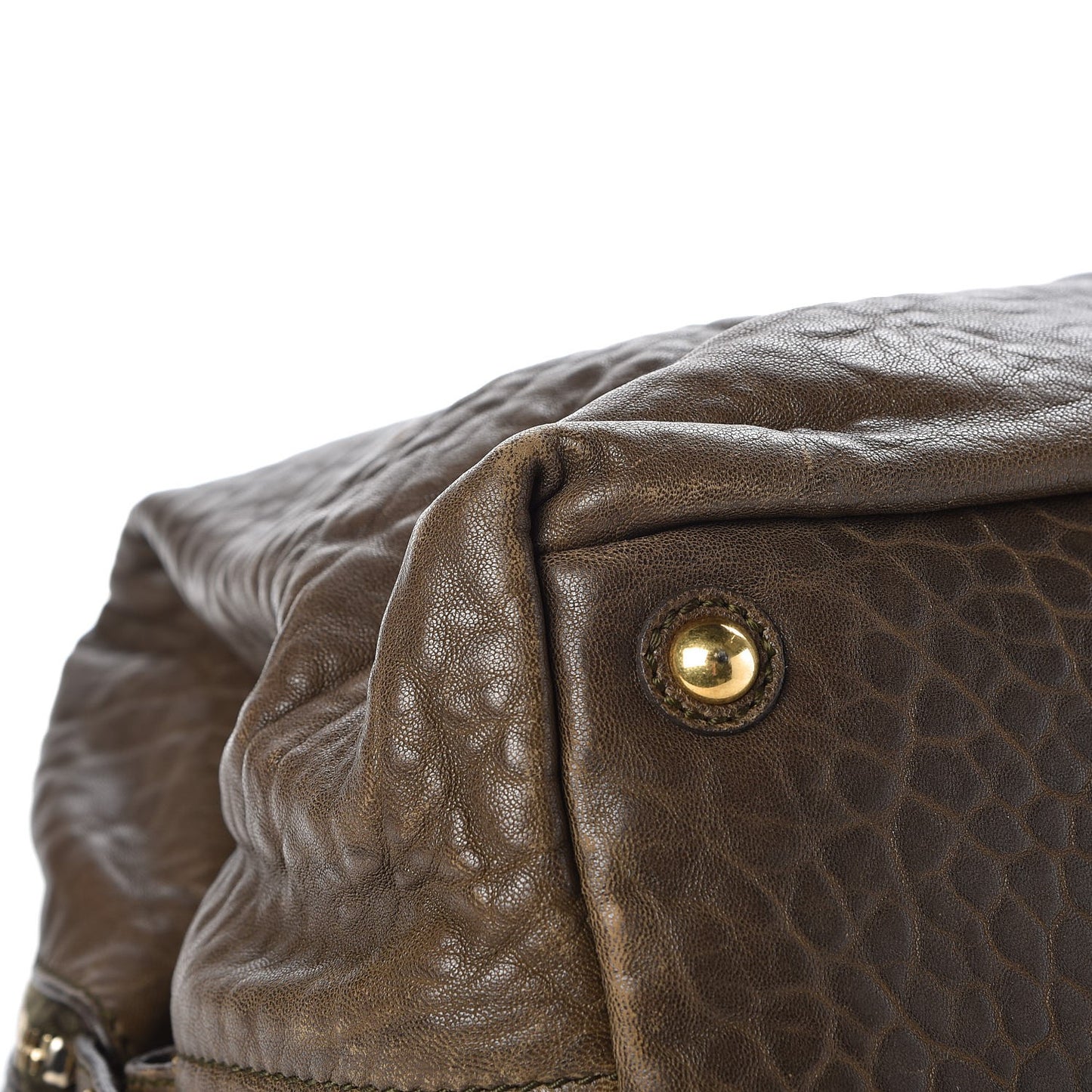Pebbled Lambskin Medium Easy Sac Olive