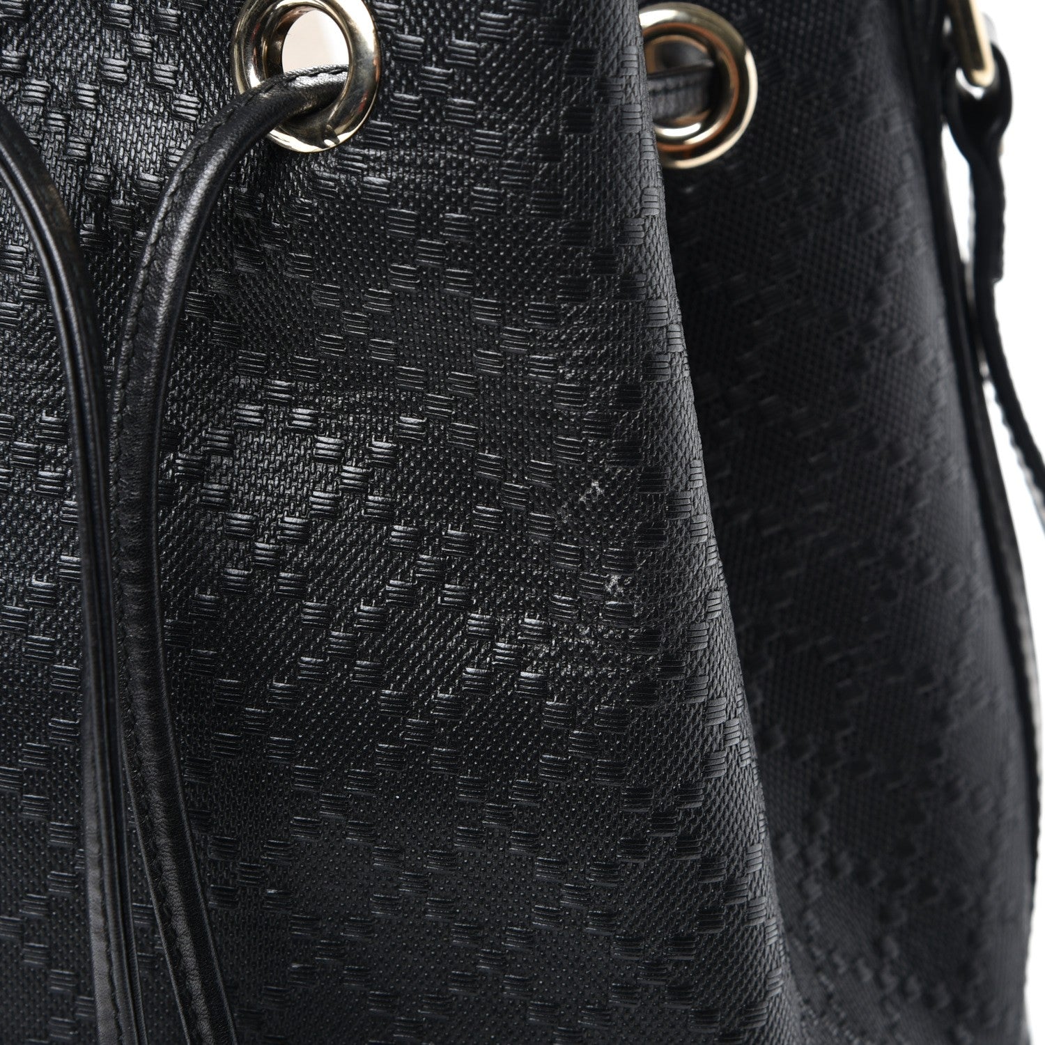 Gucci Bright Diamante Medium Bucket Bag Black 6 of 8