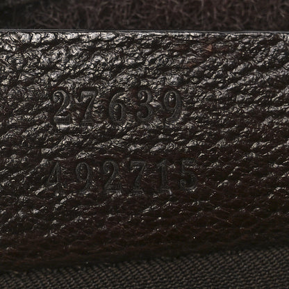 Gucci GG Monogram Web Messenger Crossbody Bag Dark Brown 8 of 16