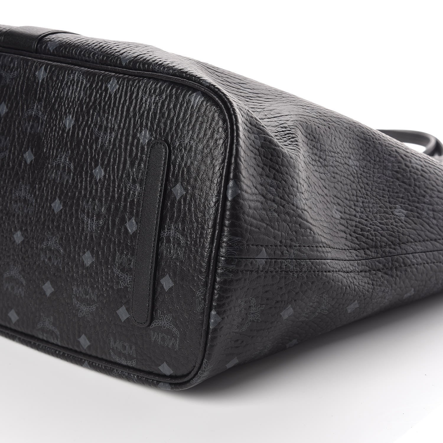 MCM Visetos Large Liz Reversible Shopper Tote Black 12 of 14