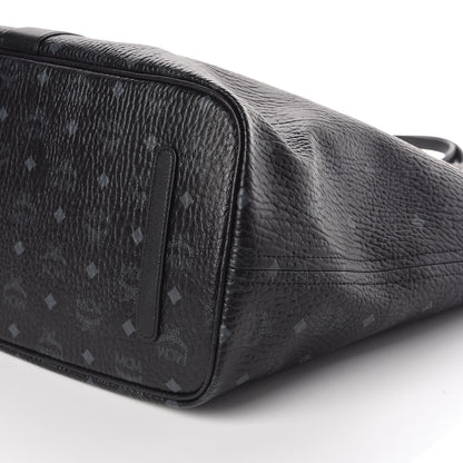 MCM Visetos Large Liz Reversible Shopper Tote Black 12 of 14