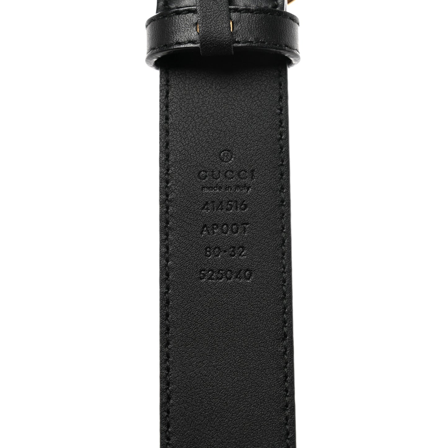 Calfskin Double G 30mm Belt 80 32 Black