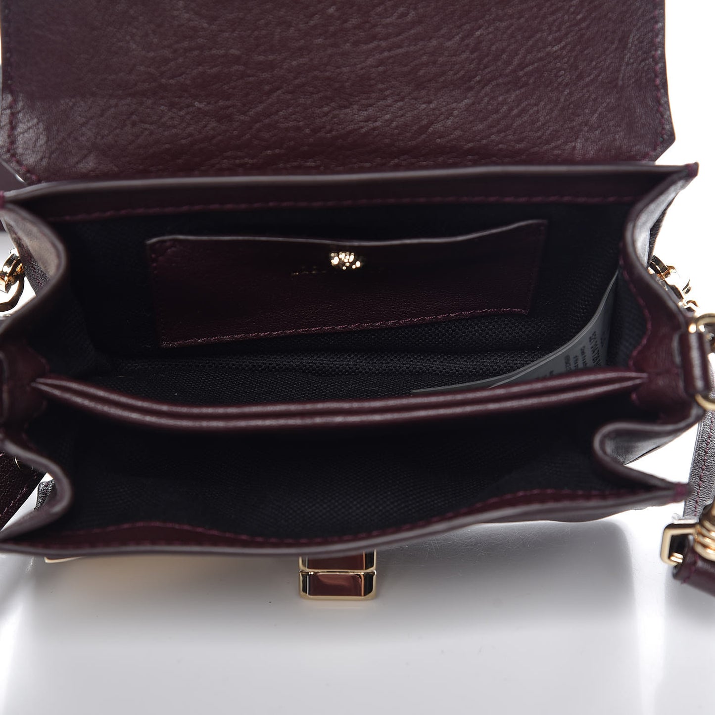 Goatskin Mini Stardvst Shoulder Bag Burgundy
