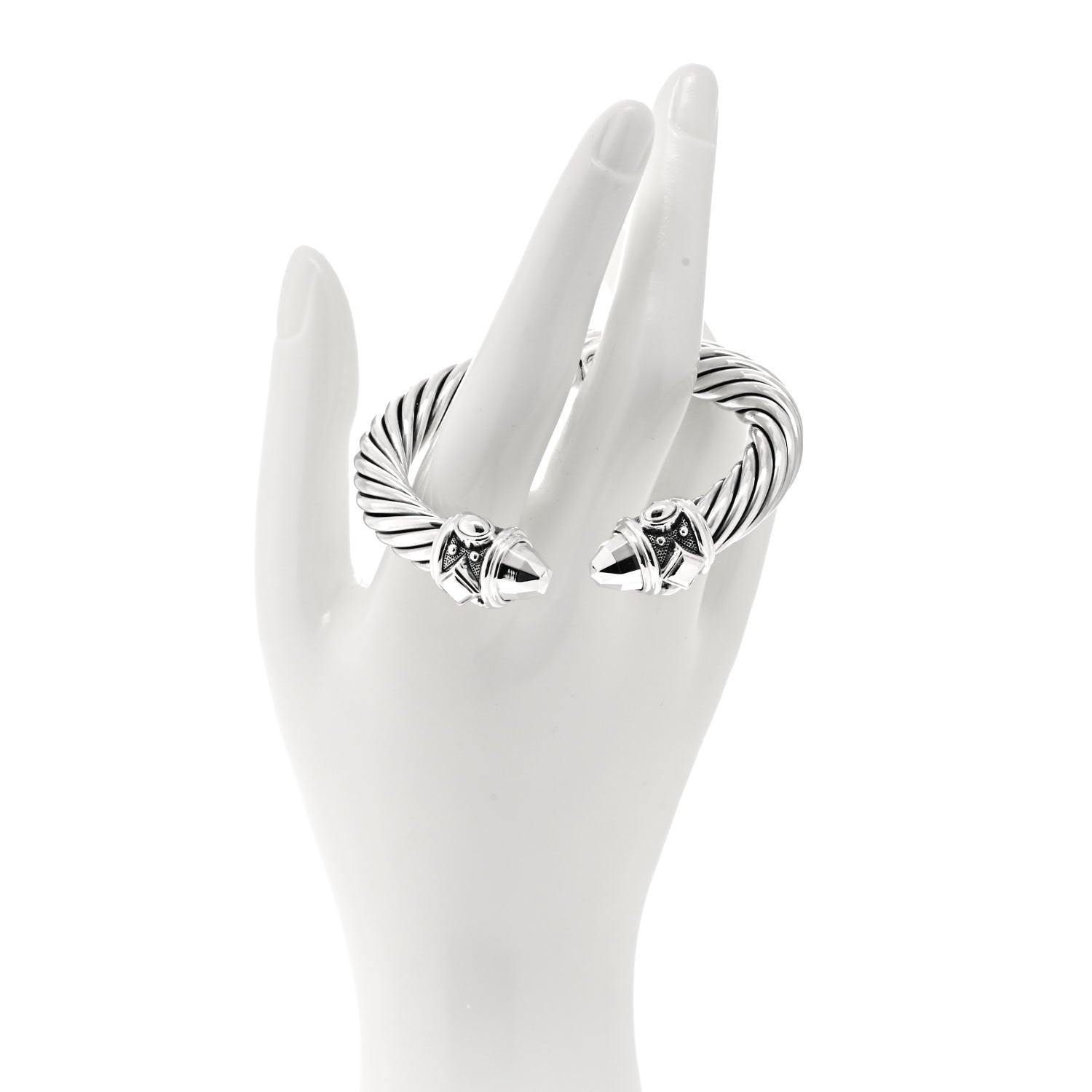 David Yurman Sterling Silver 10mm Renaissance Cable Bracelet 2 of 4