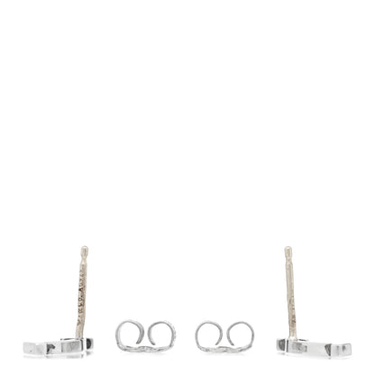 Tiffany Sterling Silver T Smile Stud Earrings 3 of 5