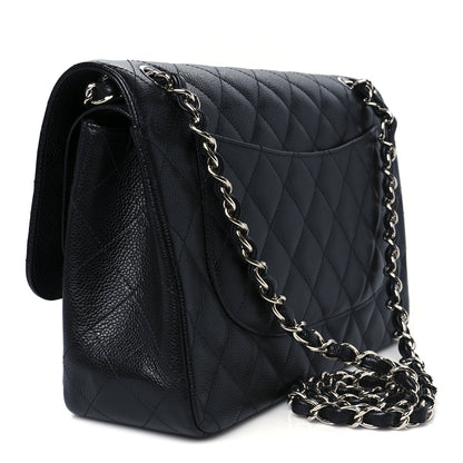 Chanel Caviar Quilted Jumbo Double Flap Black 3 of 11