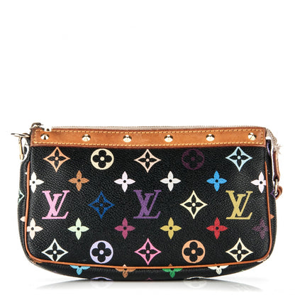 Louis Vuitton Monogram Multicolor Pochette Accessories Black 1 of 8