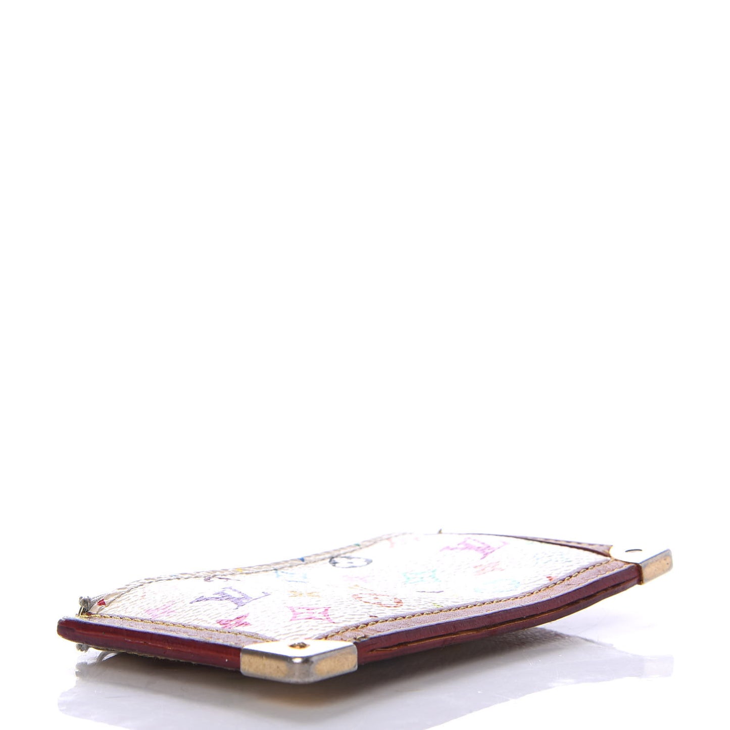 Monogram Multicolor Key Pouch White