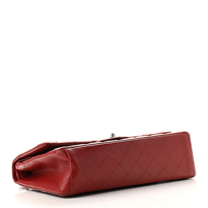Chanel Lambskin Quilted Maxi Double Flap Red 4 of 14