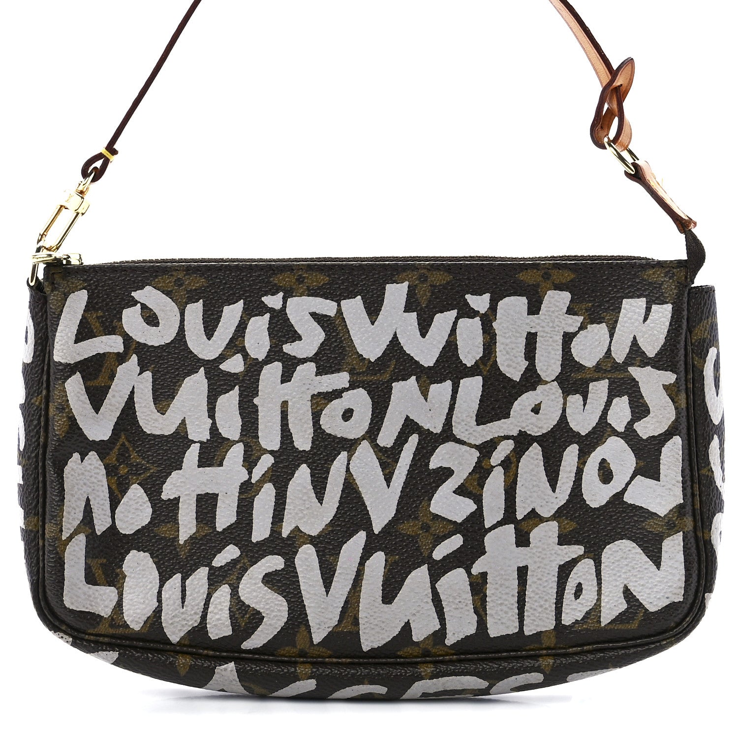 Louis Vuitton Monogram Graffiti Pochette Accessories Silver 8 of 11