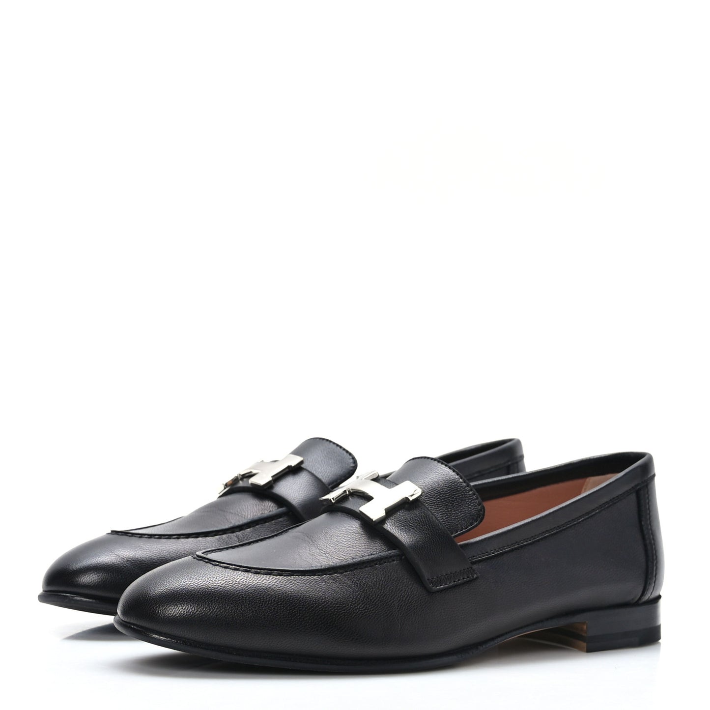 Goatskin Womens Paris Loafers 36 Black