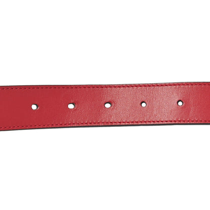 Gucci Plutone Calfskin Double G 30mm Belt 90 36 Rosso 4 of 5