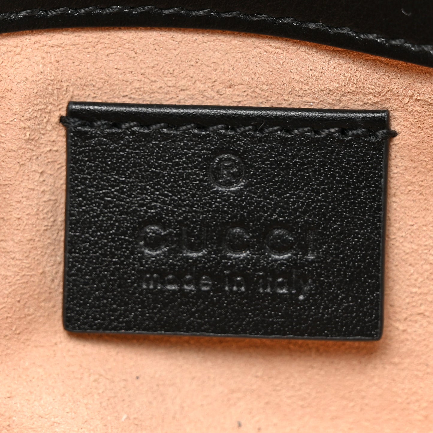 Calfskin Matelasse Super Mini GG Marmont Shoulder Bag Black
