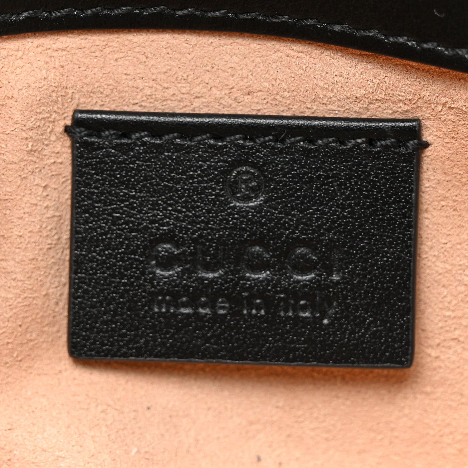 Gucci Calfskin Matelasse Super Mini GG Marmont Shoulder Bag Black 6 of 10