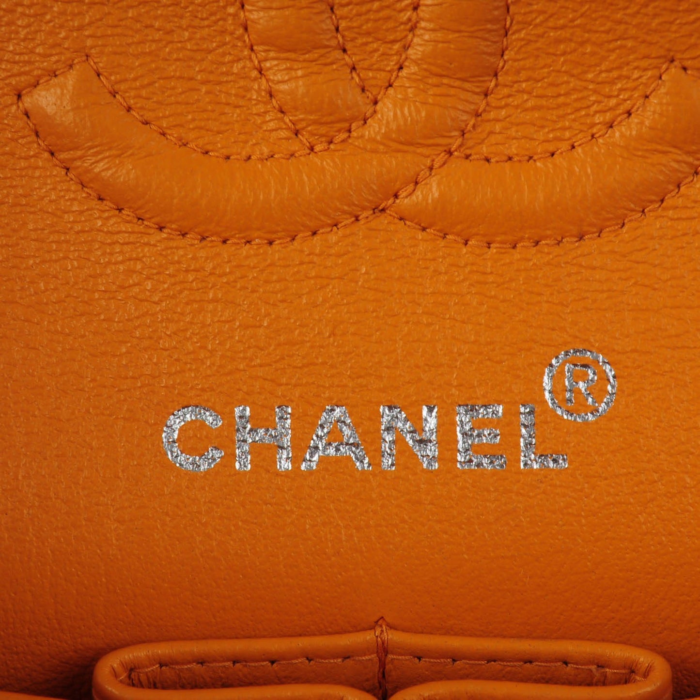 Lambskin Quilted Medium Double Flap Mango