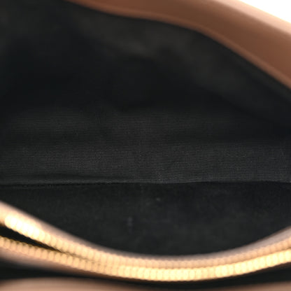Saint Laurent Calfskin Y Quilted Monogram Small Loulou Chain Satchel Dark Beige 5 of 13