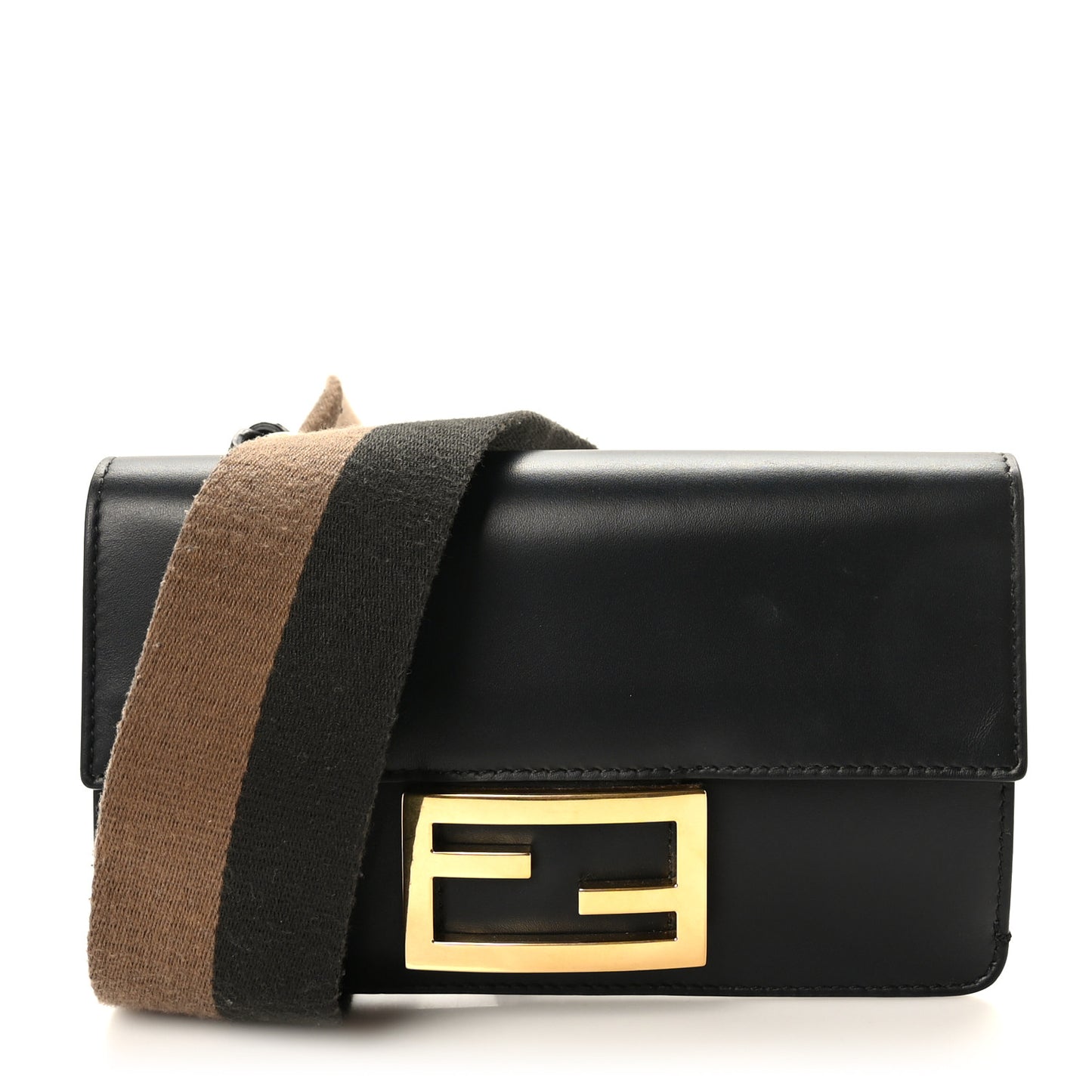 Vitello King Mini Flat Baguette Black