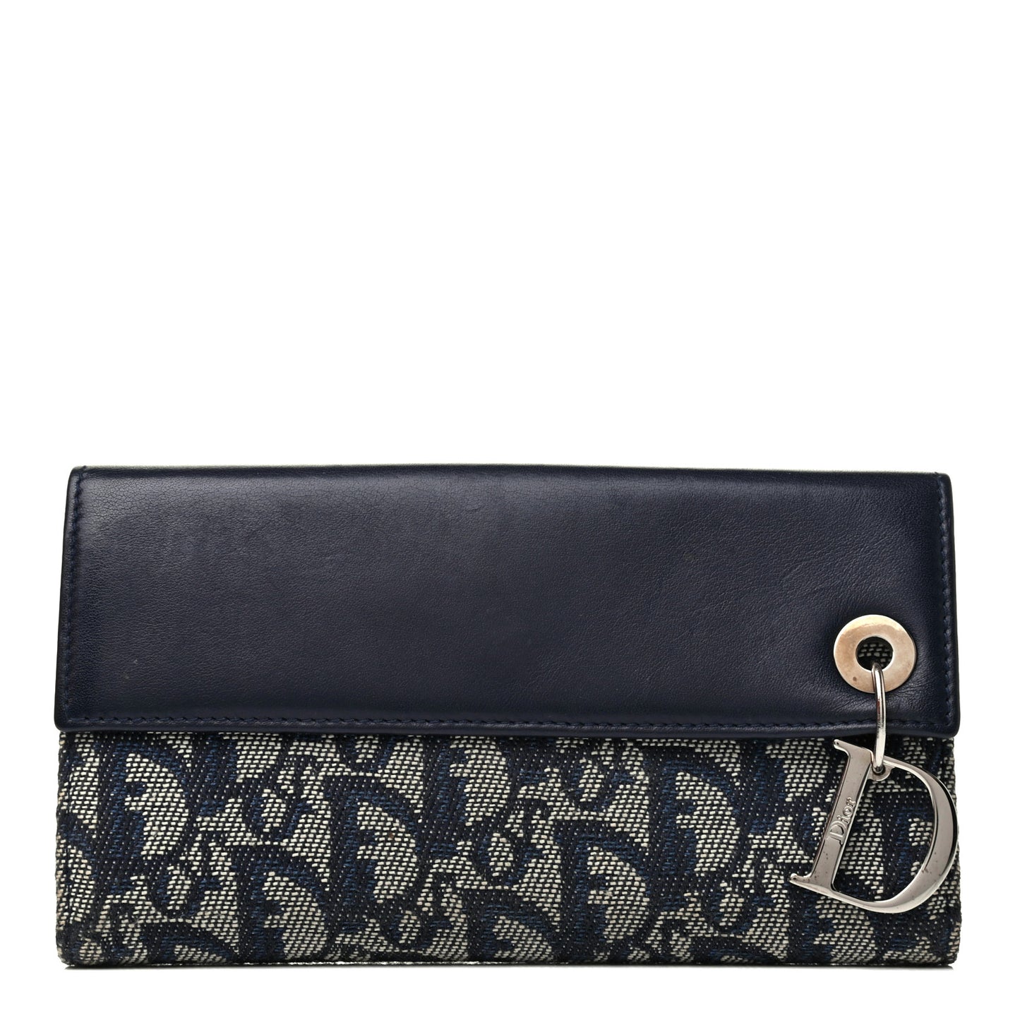 Monogram Calfskin D Continental Wallet Navy